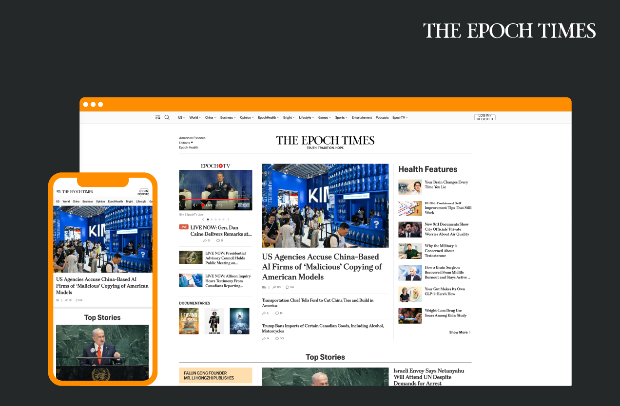 Epoch Times offering overview.