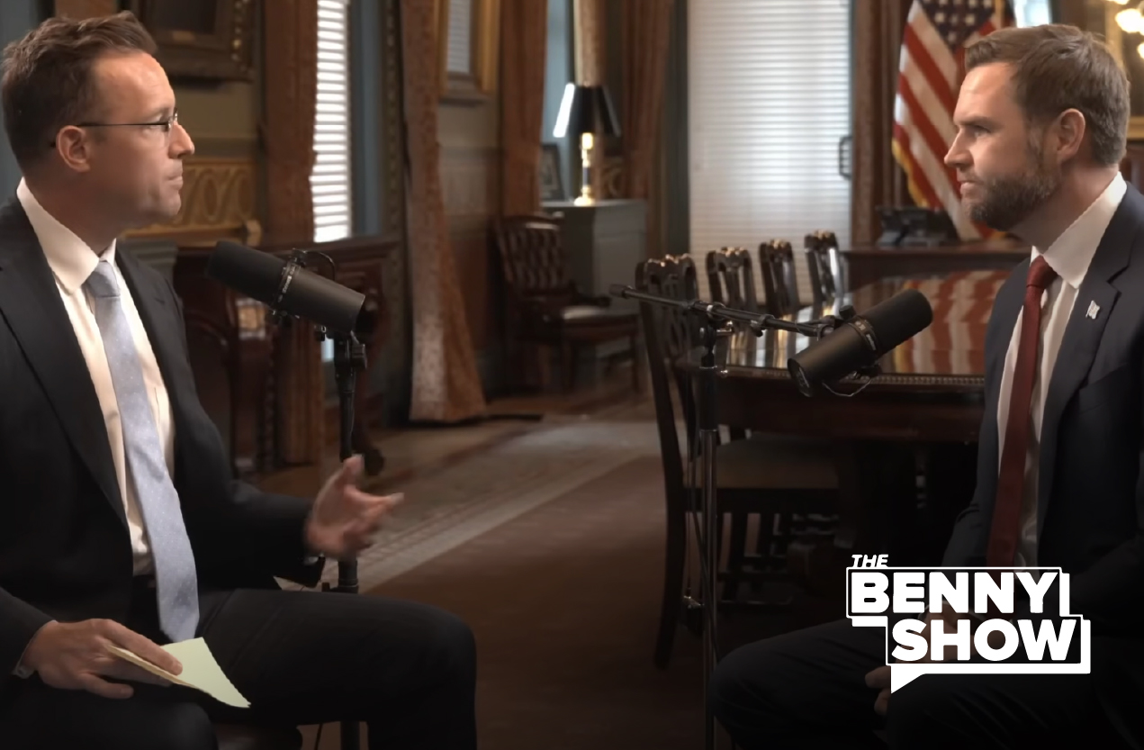 Benny Johnson interviewing JD Vance.