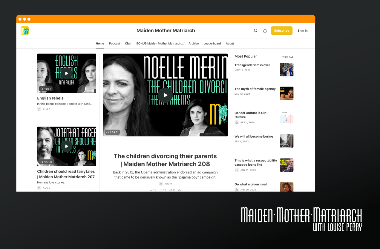An overview of Louise Perry's platform.